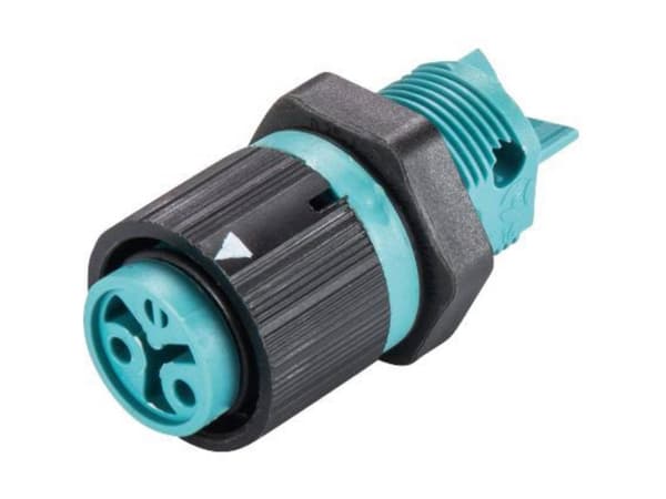Wieland Electric 46.031.5051.6 Rundstik Tilslutning, indbygning Samlet poltal: 2 Serie (rundstikforbindelse): RST® MINI 1 stk