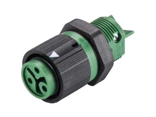 Wieland Electric 46.031.5055.7 Rundstik Tilslutning, indbygning Samlet poltal: 2 + PE Serie (rundstikforbindelse): RST® MINI 1 stk