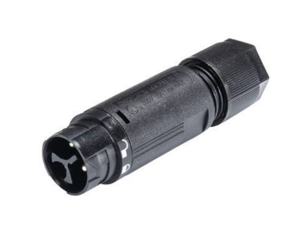 Wieland Electric 46.032.4553.1 Rundstik Stik, lige Samlet poltal: 2 + PE Serie (rundstikforbindelse): RST® MINI 1 stk