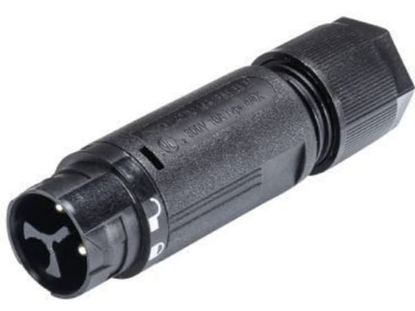 Wieland Electric 46.032.4553.1 Rundstik Stik, lige Samlet poltal: 2 + PE Serie (rundstikforbindelse): RST® MINI 1 stk