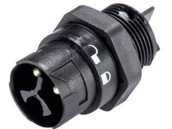 Wieland Electric 46.032.5053.1 Rundstik Stik, indbygning Samlet poltal: 2 + PE Serie (rundstikforbindelse): RST® MINI 1 stk