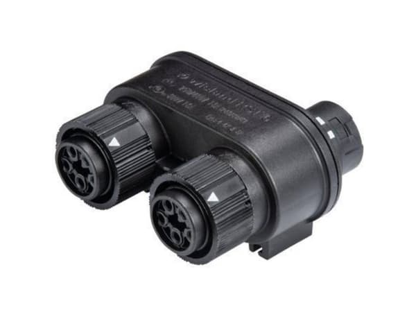 Wieland 46.050.1253.1 Rundstik fordeler Serie (rundstikforbindelse): RST® MINI Samlet poltal: 4 + PE 1 stk