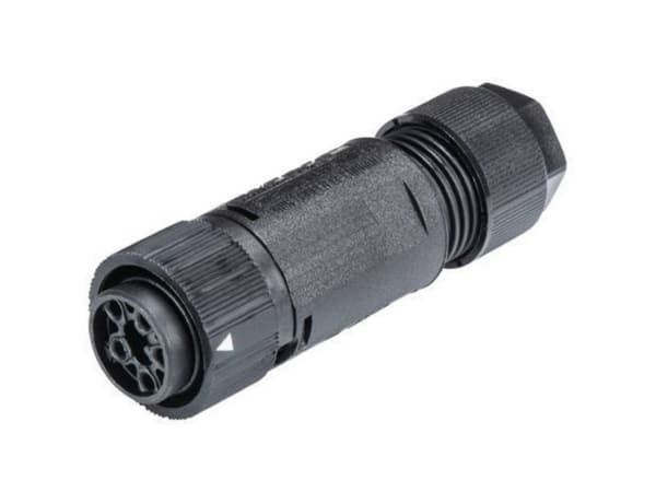 Wieland 46.051.4553.1 Pyöreä liitin Kytkin, suora Sarja (pyöreä liitin): RST® MINI Napojen kokonaismäärä: 4 + PE 1 kpl