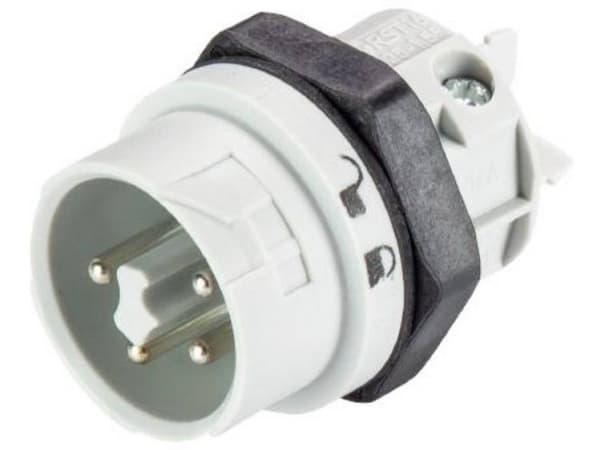 Wieland Electric 46.052.5054.0 Rundstik Stik, indbygning Samlet poltal: 4 + PE Serie (rundstikforbindelse): RST® MINI 1 stk