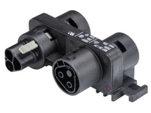 96.020.0153.1 Distributor Block 1E/3A With Mounting Number of pins: 2