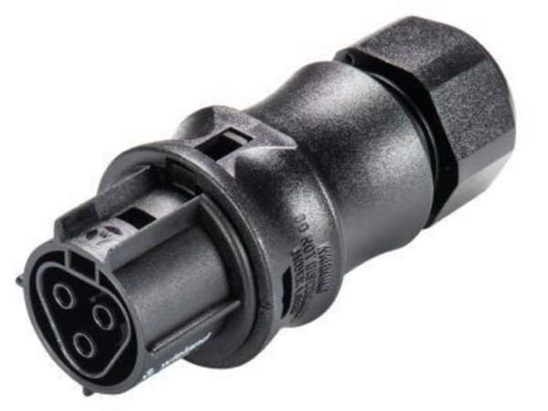 Wieland Electric 96.031.0053.1 Rundstik Tilslutning, lige Samlet poltal: 3 1 stk