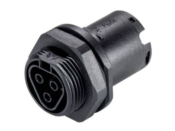 Wieland Electric 96.031.1053.1 Rundstik Tilslutning, indbygning Samlet poltal: 3 1 stk