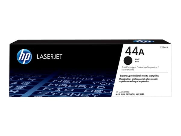 HP 44A alkuperäinen musta LaserJet -värikasetti, 1000 sivua, Musta, 1 kpl