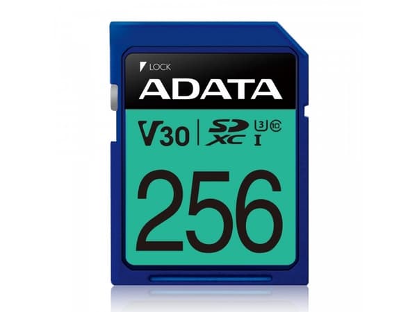 ADATA Premier Pro - Flashminnekort - 256 GB - Video Class V30 / UHS-I U3 / Class10 - SDXC UHS-I