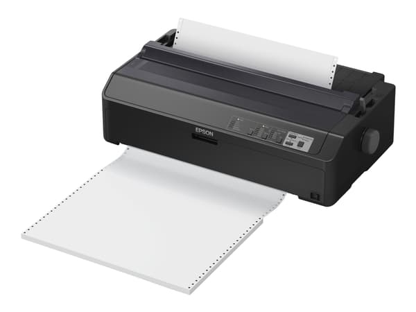 Epson FX 2190II - Skriver - S/H - punktmatrise - Rull (21,6 cm), 406,4 mm (bredde), 420 x 364 mm - 240 x 144 dpi - 9 pin - inntil 738 tegn/sek - para