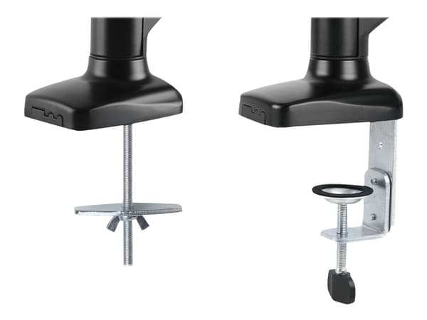 DELTACO ARM-534 - Monteringssett - for LCD-skjerm - svart - skjermstørrelse: 13"-27" - skrivebordsmonterbar