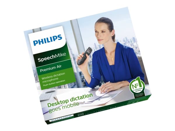 Philips SpeechMike Premium Air SMP4000 - SMP4000 Series - högtalarmikrofon - USB - mörkgrå pärla metallic