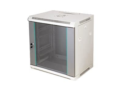 ALANTEC - Skåp - väggmontering - grå - 18U - 19"