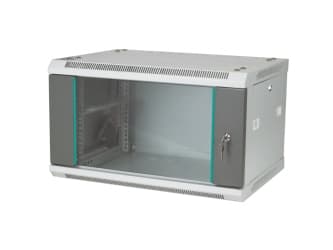 ALANTEC - Skåp - väggmontering - grå - 4U - 19"