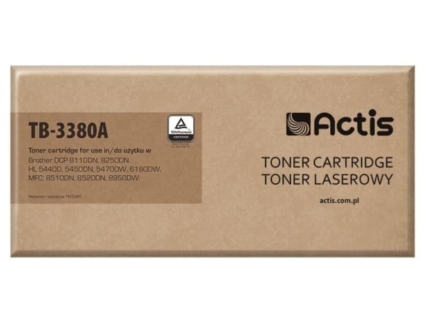Actis TB-3380A, 8000 sivua, Musta, 1 kpl