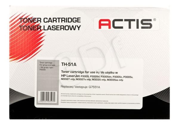 Actis TH-51A, 6500 sider, Sort, 1 stykker