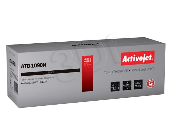 Activejet ATB-1090N, 1500 sivua, Musta, 1 kpl