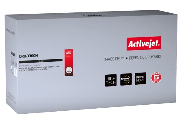 Activejet DRB-3300N, Kompatibel, Brother, Brother DCP: 8110DN, 8250DN. Brother HL: 5440D, 5450DN, 5470DW, 6180DW. Brother MFC: 8510DN,..., 1 stykker,