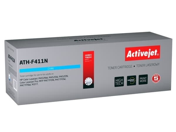 Activejet ATH-F411N, 2300 sider, Cyan, 1 stykker