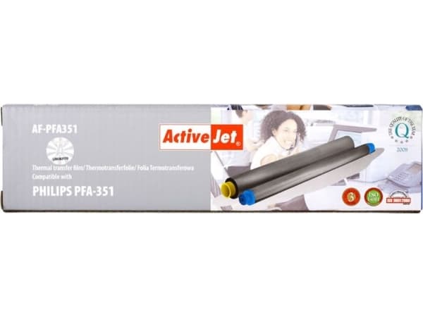 Activejet AF-PFA351, 140 sider, Svart, Magic 5 Voice Series PPF-620 PPF-631 PPF-631E ECO Sagem PPF-632 PPF-650 PPF-675 PPF-676 PPF-685..., Faksbånd,