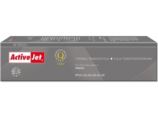 Activejet AF-PFA351, 140 sider, Svart, Magic 5 Voice Series PPF-620 PPF-631 PPF-631E ECO Sagem PPF-632 PPF-650 PPF-675 PPF-676 PPF-685..., Faksbånd,