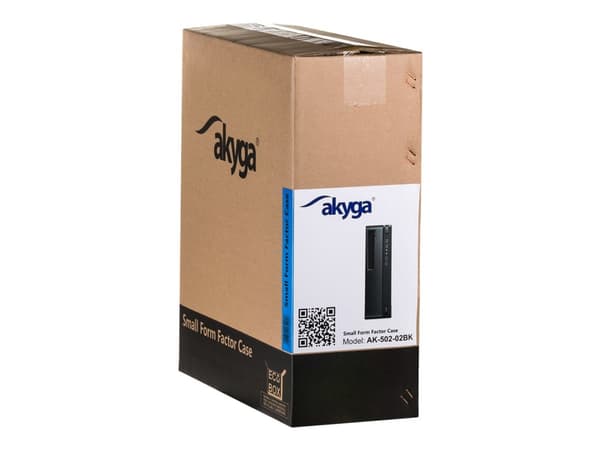 Akyga AK-502-02BK - SFF - micro ATX - svart - USB/ljud