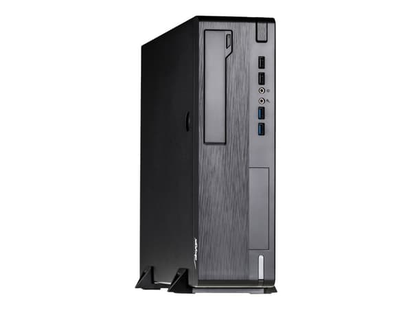 Akyga AK-502-02BK - SFF - micro ATX - svart - USB/ljud