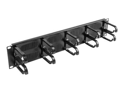 Lanberg AK-1204-B, Kaapelin hallintapaneeli, Musta, Metalli, Muovi, 2U, 48,3 cm (19"), 482,6 mm