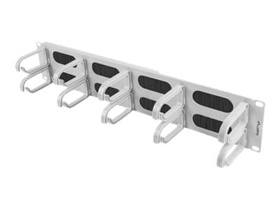 Lanberg Type B - Styringspanel for rackkabler med børste - RAL 7035 - 2U - 19"