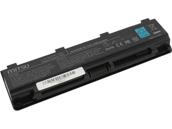 MiTSU BC/TO-C850 - Batteri til bærbar PC (tilsvarer: Toshiba PA5036U-1BRS, Toshiba PA5023U-1BRS, Toshiba PA5027U-1BRS, Toshiba PABAS259, Toshiba PABA