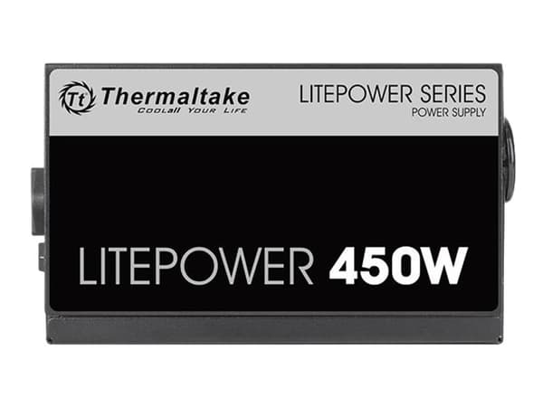 Thermaltake Litepower LTP-450AL2NK - Strømforsyning (intern) - ATX12V 2.3 - AC 230 V - 450 watt - aktiv PFC - svart