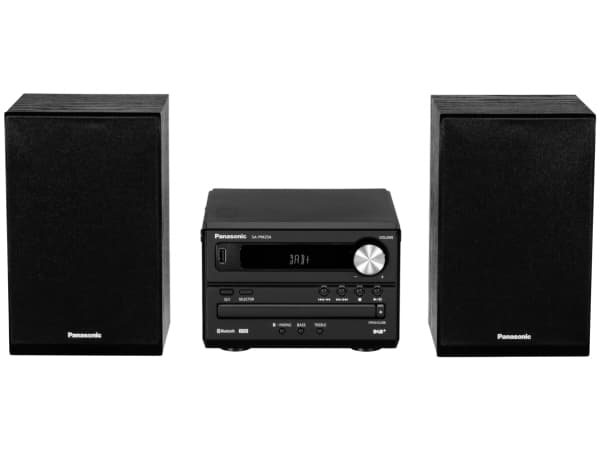 Panasonic SC-PM254EG-K, Kodin mikroaudiojärjestelmä, Musta, 1-suuntainen, DAB+, AC, 0,2 W