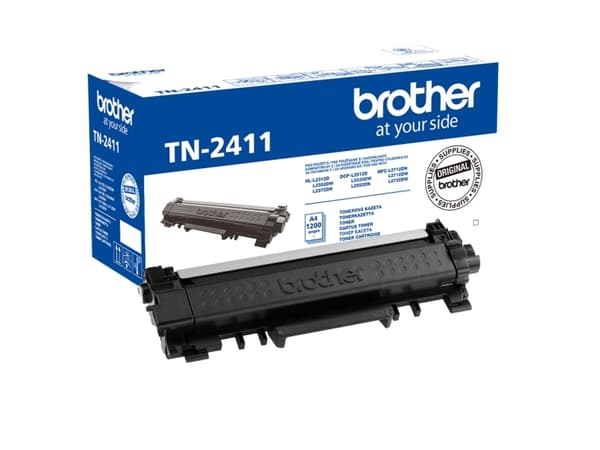 Brother TN2411 - Svart - original - tonerpatron - for Brother DCP-L2512, L2532, L2552, HL-L2312, L2352, L2372, MFC-L2712, L2732, L2752