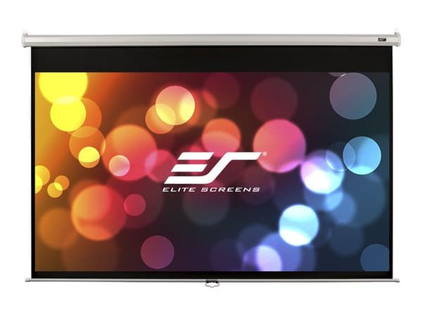 Elite Screens Manual Series M136XWS1 - Projeksjonsskjerm - takmonterbar, veggmonterbar - 136" (345 cm) - 1:1 - Matte White