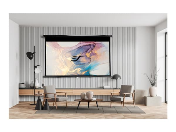 Elite Screens Manual Series M120UWH2 - Projektorduk - takmontering, väggmontering - 120" (305 cm) - 16:9 - MaxWhite - svart