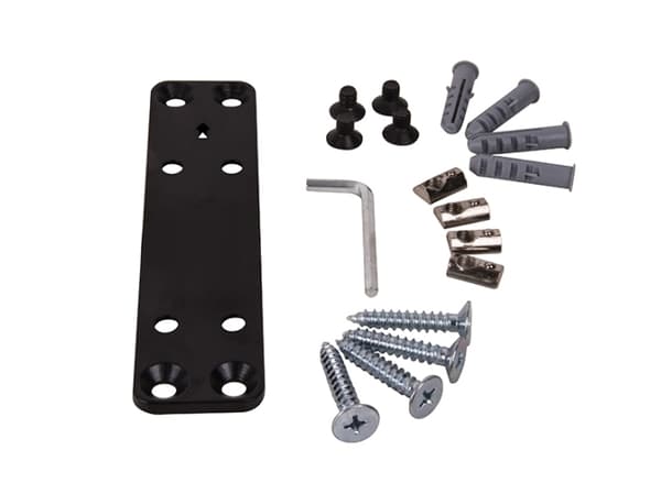 B-Tech BT8390-WFK1, Brakett, Sort, BT8390-VESA200F, 200T, 400F, 400T, 45 mm, 5 mm, 188 mm