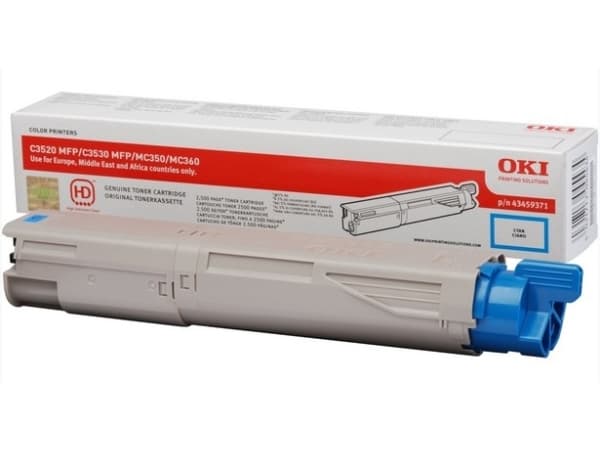 OKI - Cyan - original - tonerpatron - for OKI MC350, MC360; C3520 MFP, 3530 MFP, 3530n MFP