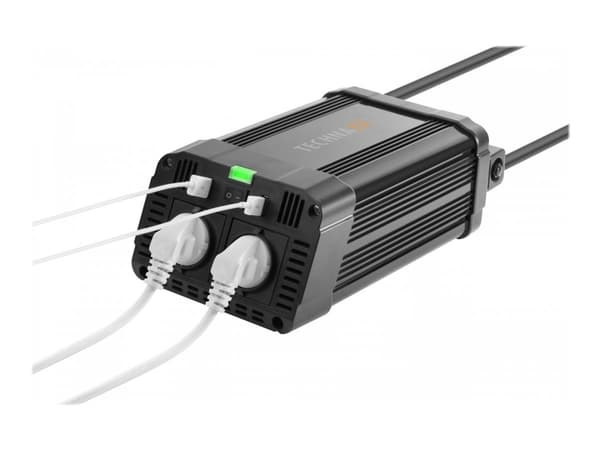 Technaxx TE16 - DC-AC strøminverter - 12 V - 1200 watt - utgangskontakter: 2