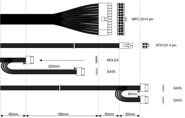 Akyga Ultimate Series AK-T1-300 - Strømforsyning (intern) - TFX12V - 80 PLUS - AC 230 V - 300 watt - aktiv PFC - grå