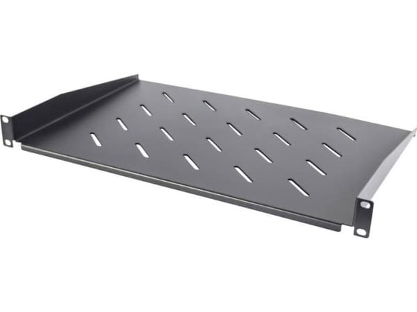 Intellinet 714891, Rackhylle, Sort, Stål, 25 kg, 1U, 48,3 cm (19")