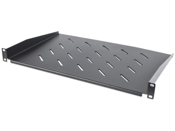 Intellinet 714891, Rackhylle, Sort, Stål, 25 kg, 1U, 48,3 cm (19")