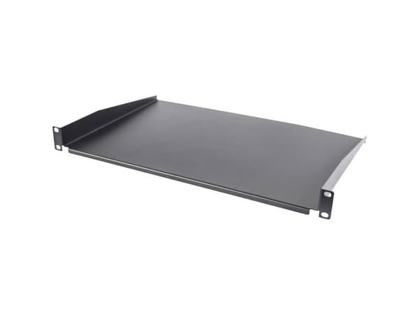 Intellinet 715072, Hylla till rackskåp, Svart, Stål, 25 kg, 1U, CE