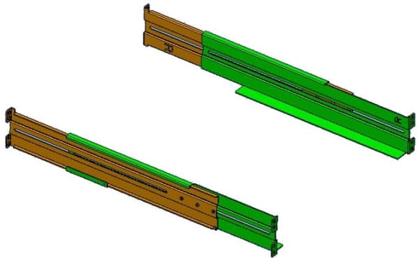 PowerWalker RK6, Asennussarja, Ruskea, Vihreä, 1U, VI 500-1500 R1U, 550 mm, 95 mm