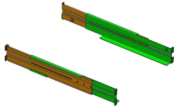 PowerWalker RK6, Asennussarja, Ruskea, Vihreä, 1U, VI 500-1500 R1U, 550 mm, 95 mm