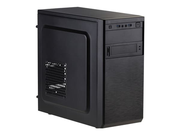 Akyga AK17BK - Tower - micro ATX - ingen strømforsyning - svart - USB/lyd