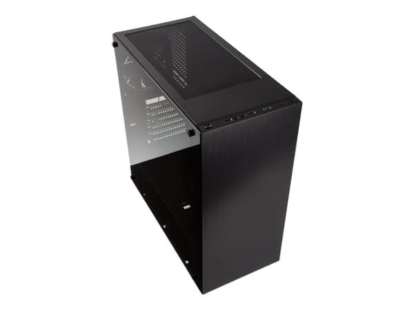 Kolink Stronghold - Tower - utökad ATX - genomskinlig sidopanel (härdat glas) - ingen strömförsörjning (ATX) - svart - USB/ljud