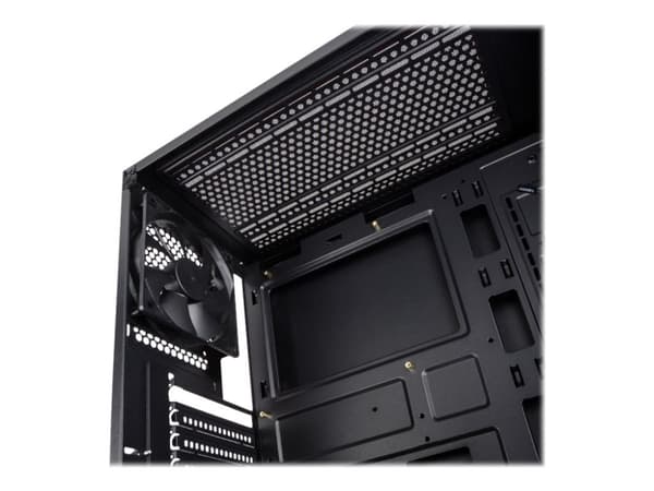 Kolink Stronghold - Tower - utökad ATX - genomskinlig sidopanel (härdat glas) - ingen strömförsörjning (ATX) - svart - USB/ljud