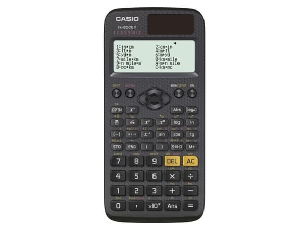CASIO TIETEELLINEN LASKIN FX-85CEX, 379 TOIMINTOA, 77X166MM, MUSTA