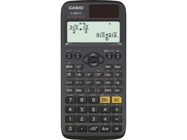 CASIO TIETEELLINEN LASKIN FX-85CEX, 379 TOIMINTOA, 77X166MM, MUSTA