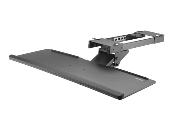 StarTech.com Under Desk-Mount Keyboard Tray - 26.4” Wide - Adjustable - Ergonomic Slide-Out Keyboard Shelf with Tilt and Swivel (KBTRAYADJ) - Tastatu